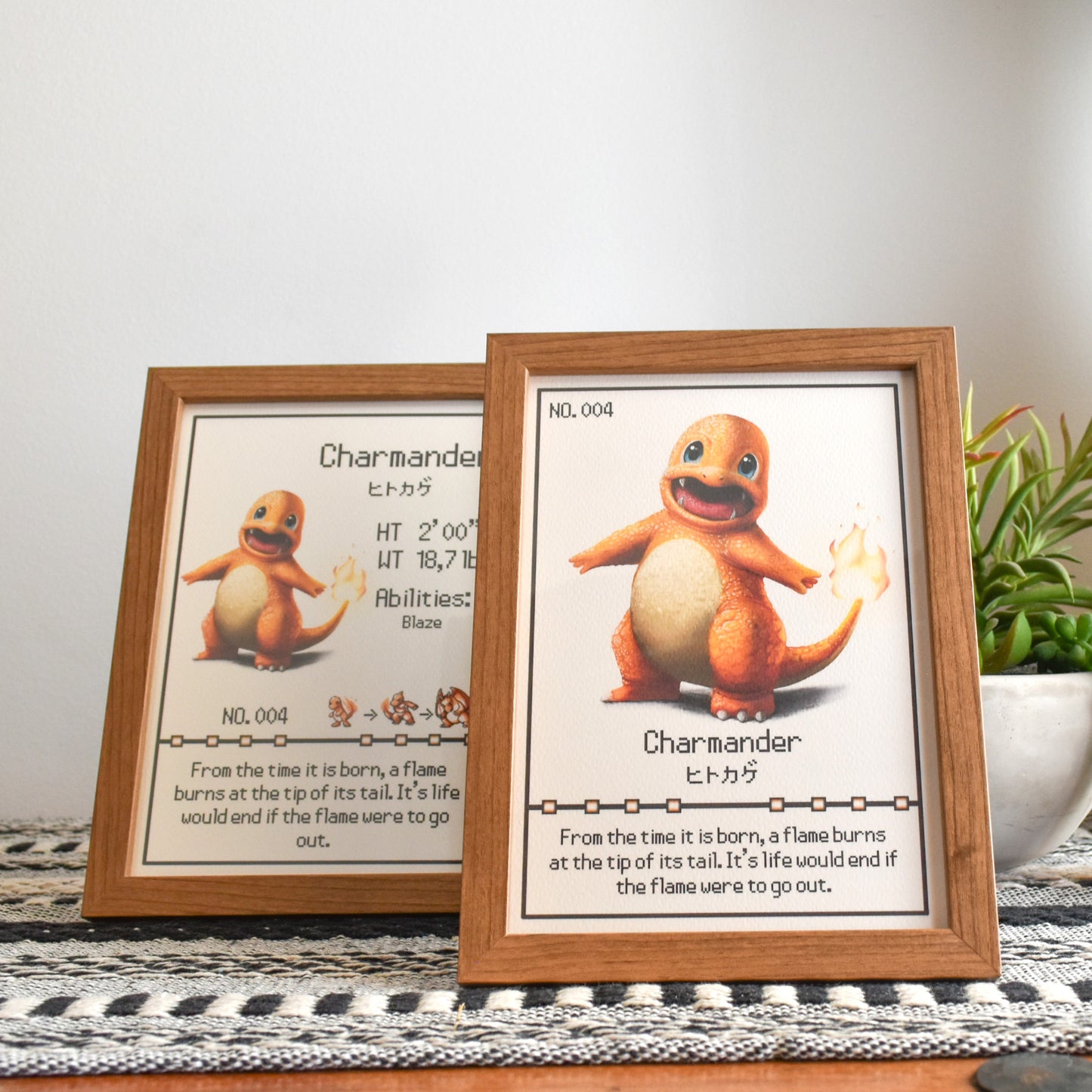 #004 Charmander Pokedex Print