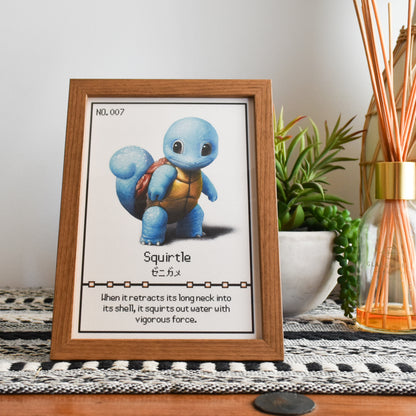 Squirtle Pokedex Print