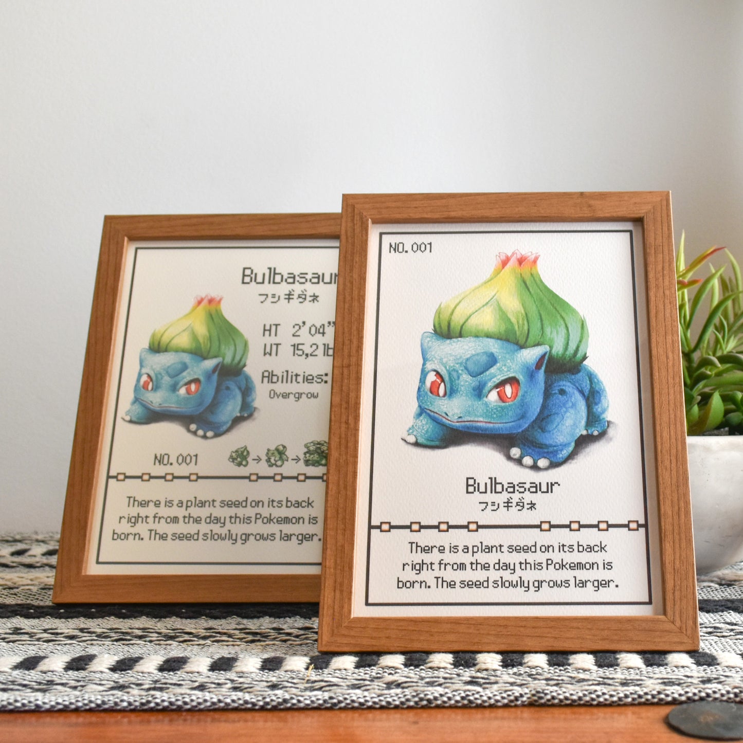 #001 Bulbasaur Pokedex Print