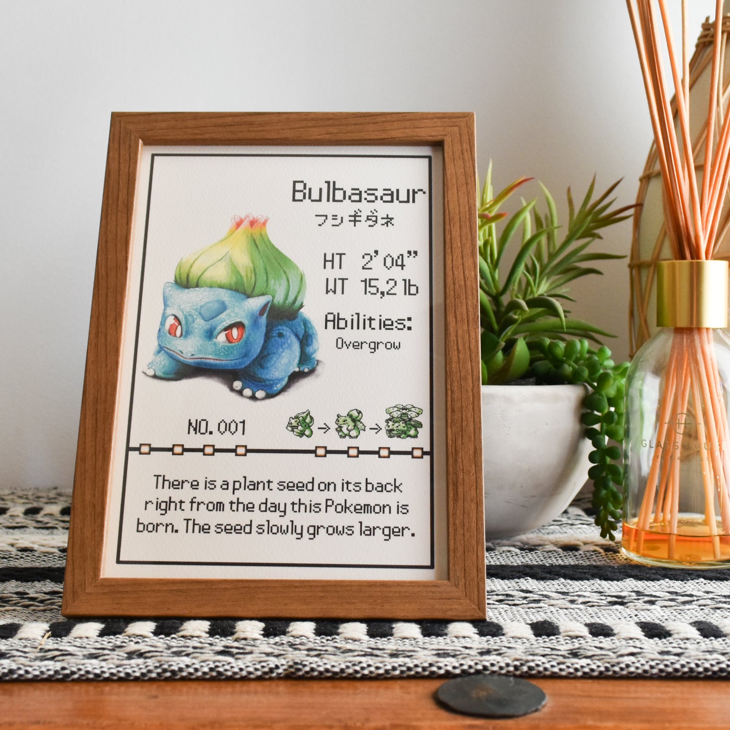Bulbasaur Pokedex Print