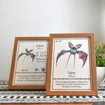 #041 Zubat Pokedex Print