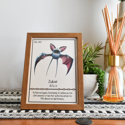 Zubat Pokedex Print