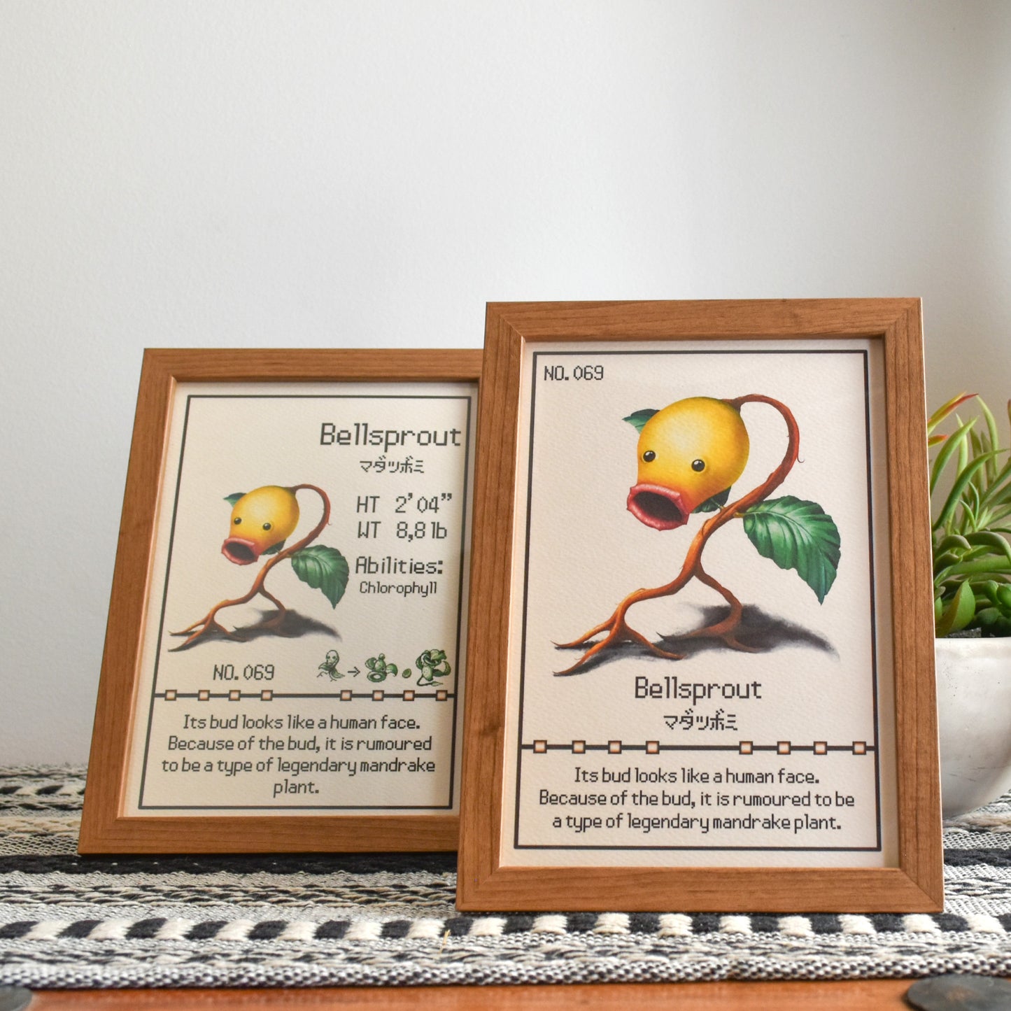 #069 Bellsprout Pokedex Print