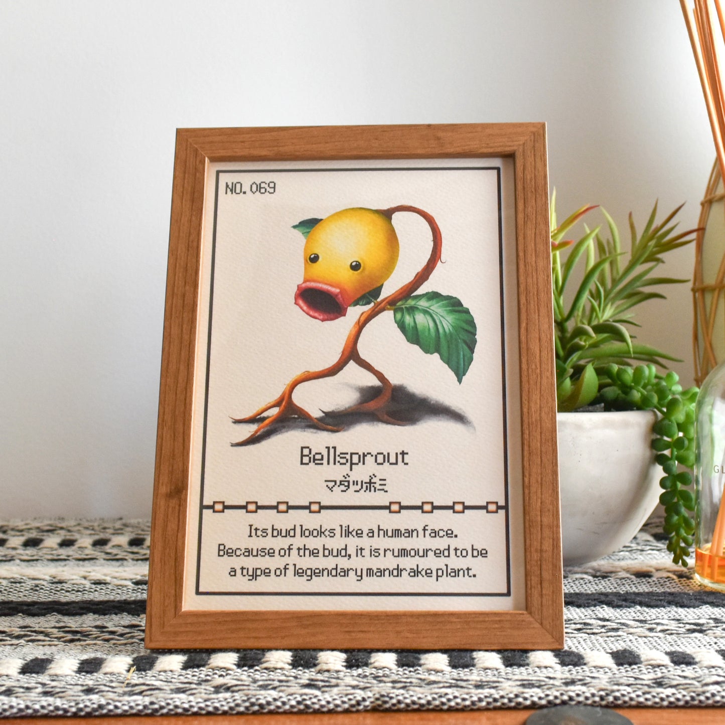 #069 Bellsprout Pokedex Print