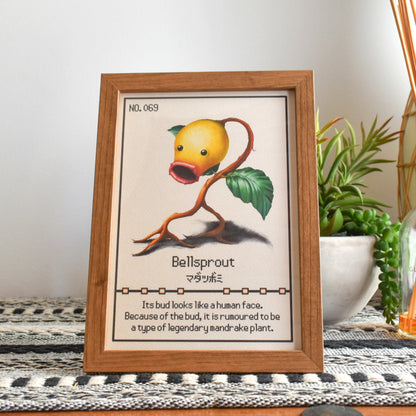#069 Bellsprout Pokedex Print
