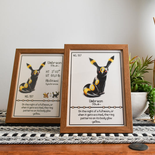 Umbreon Pokedex Print