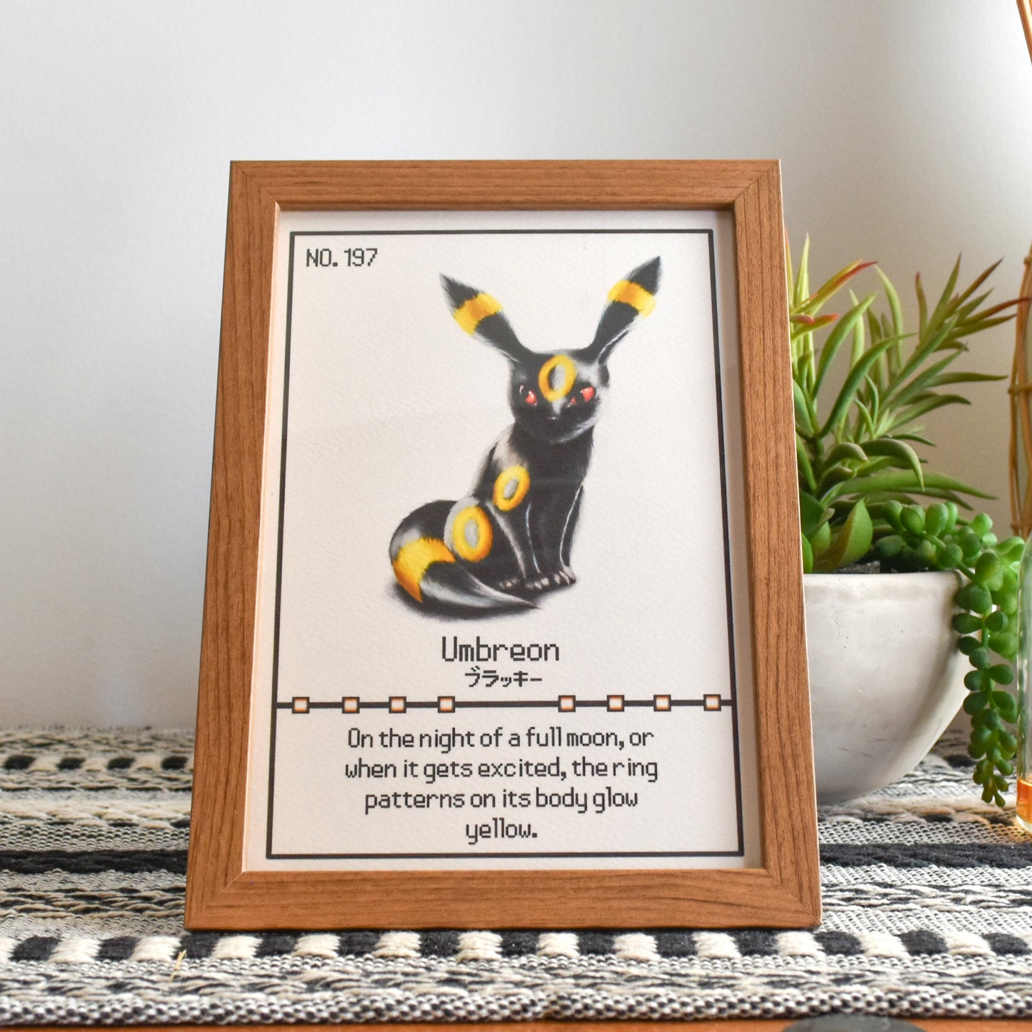 #197 Umbreon Pokedex Print