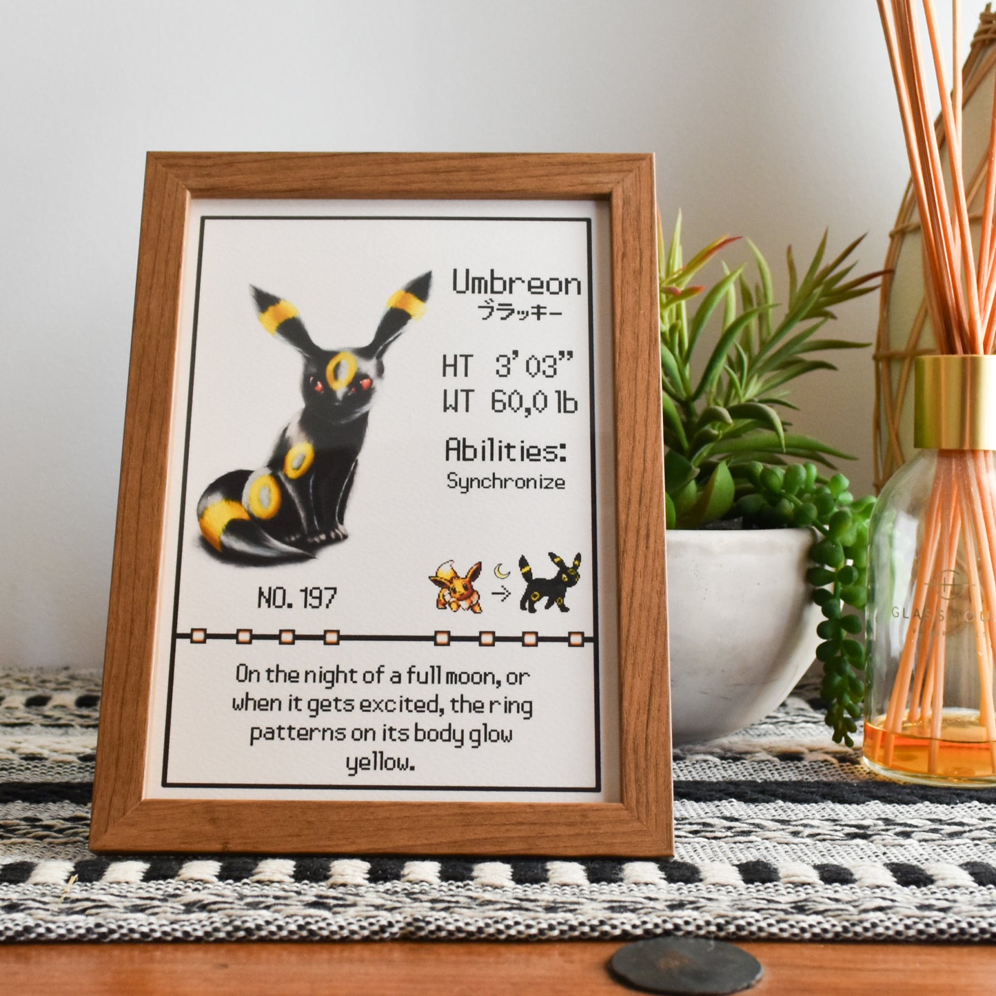 Umbreon Pokedex Print