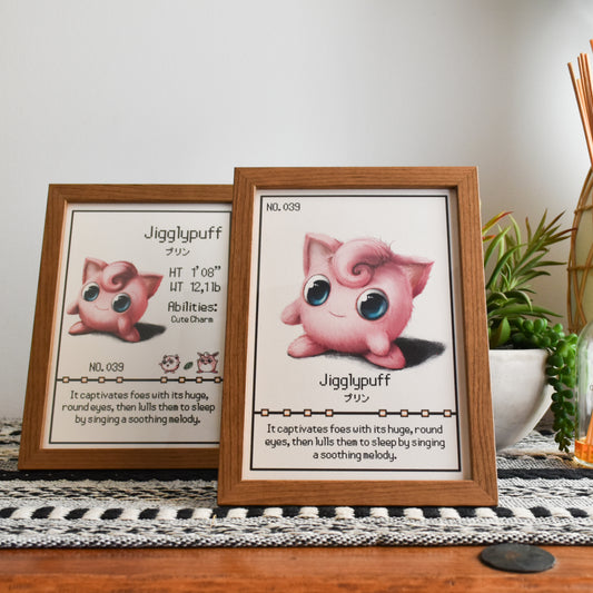 Jigglypuff Pokedex Print