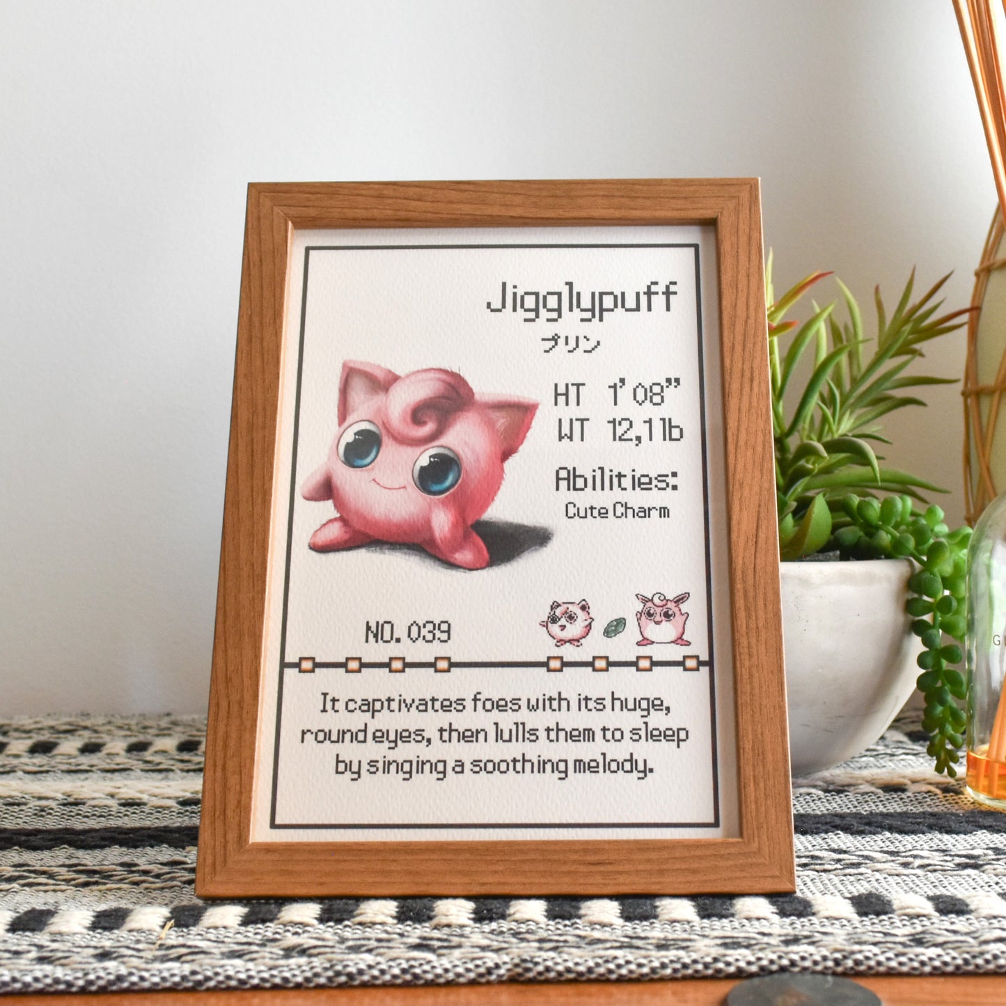 #039 Jigglypuff Pokedex Print