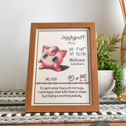 #039 Jigglypuff Pokedex Print