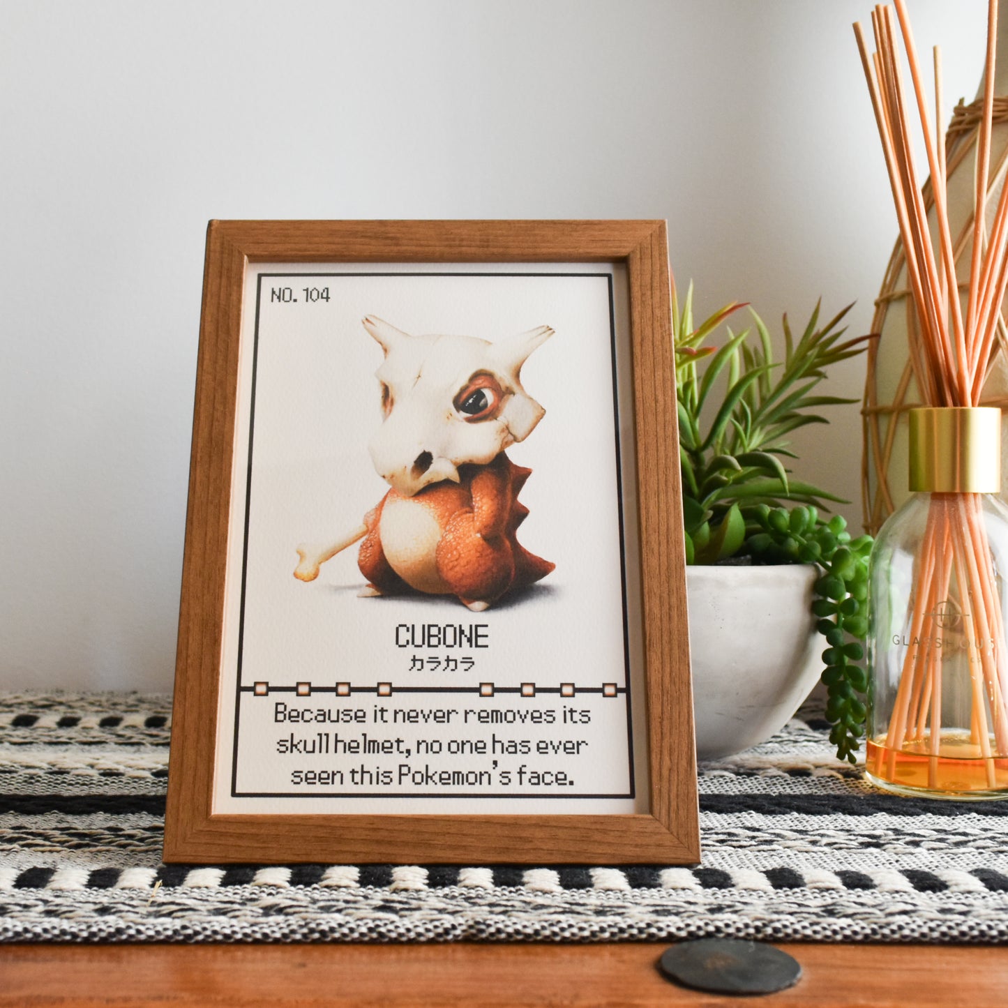 Cubone Pokedex Print