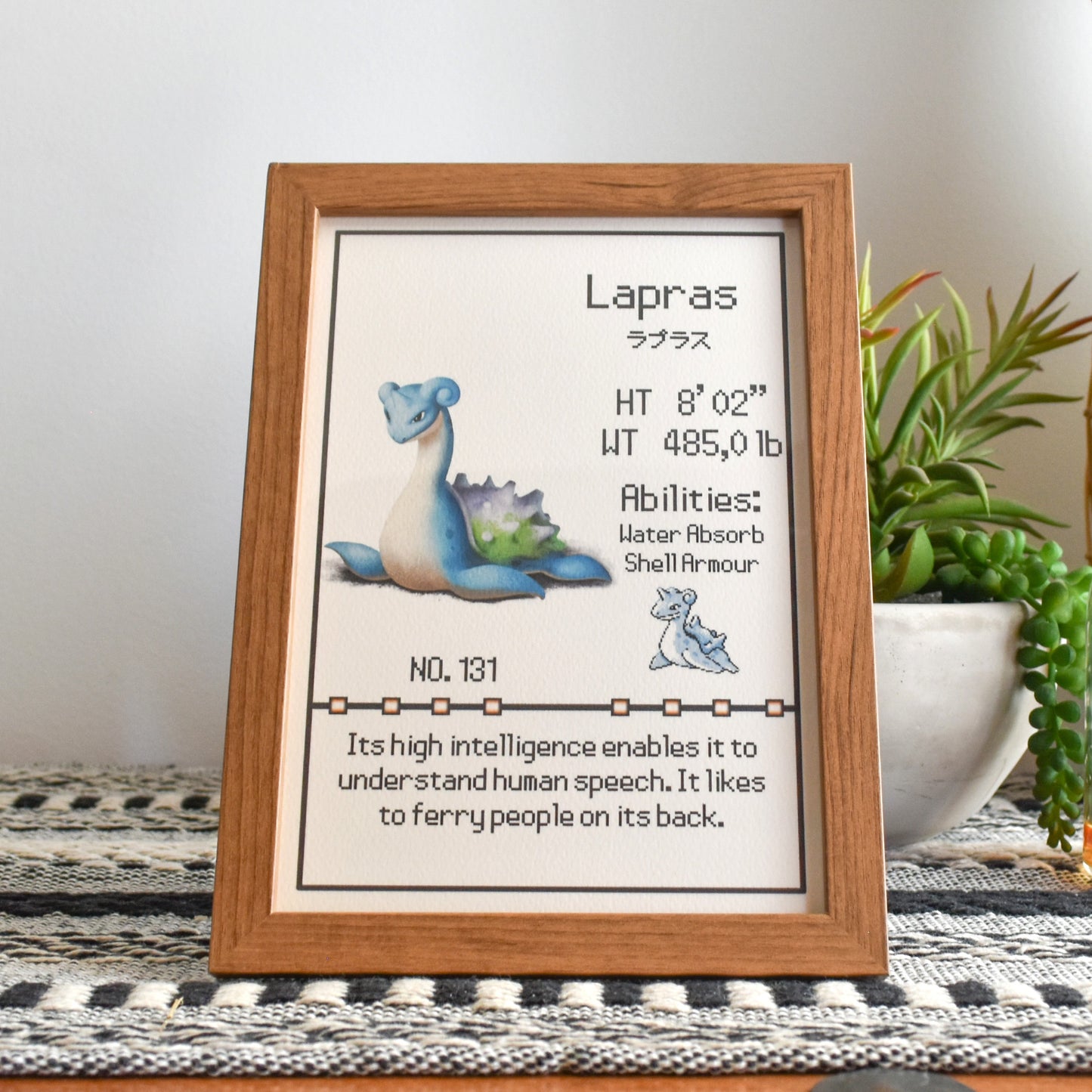 #131 Lapras Pokedex Print