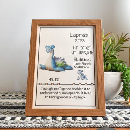 #131 Lapras Pokedex Print