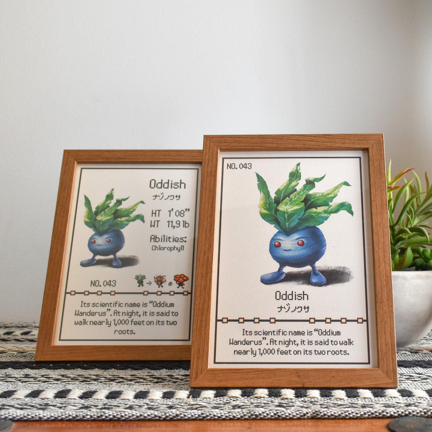 #043 Oddish Pokedex Print