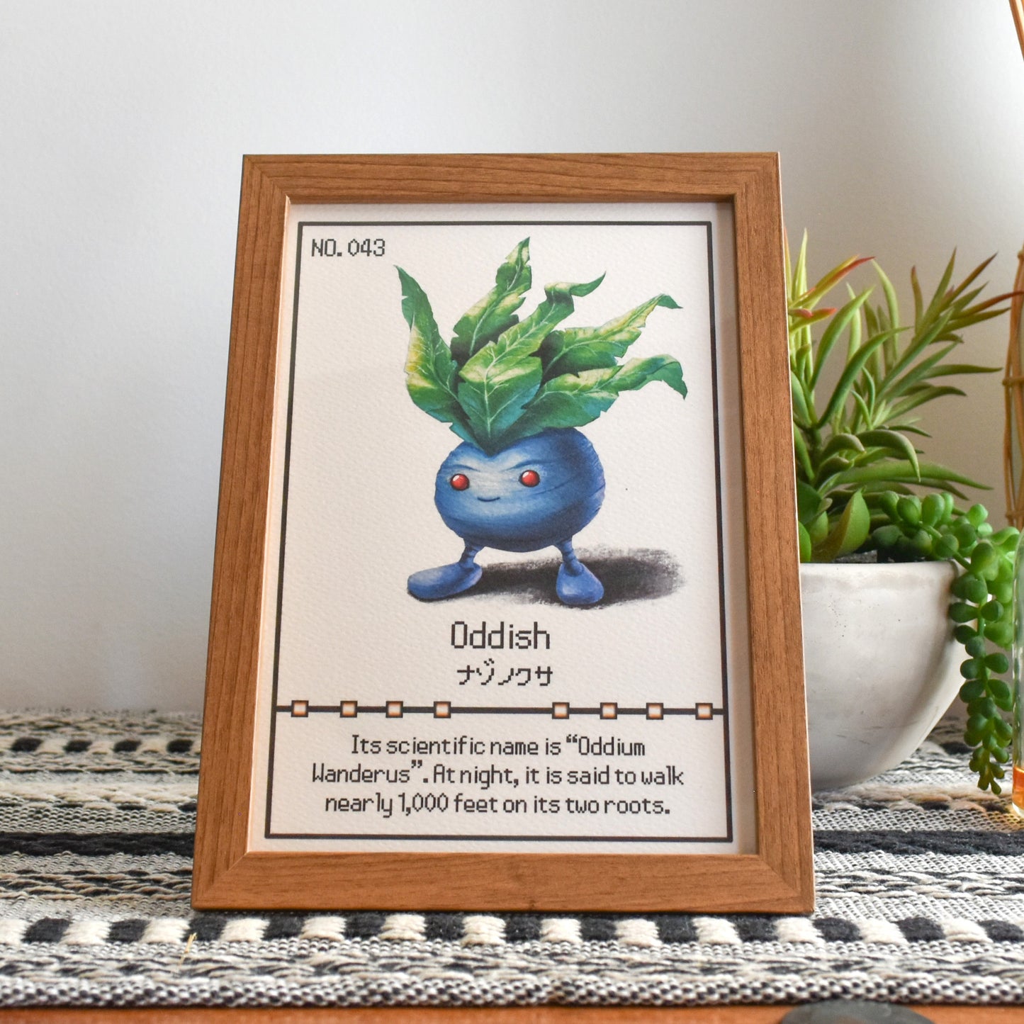 #043 Oddish Pokedex Print