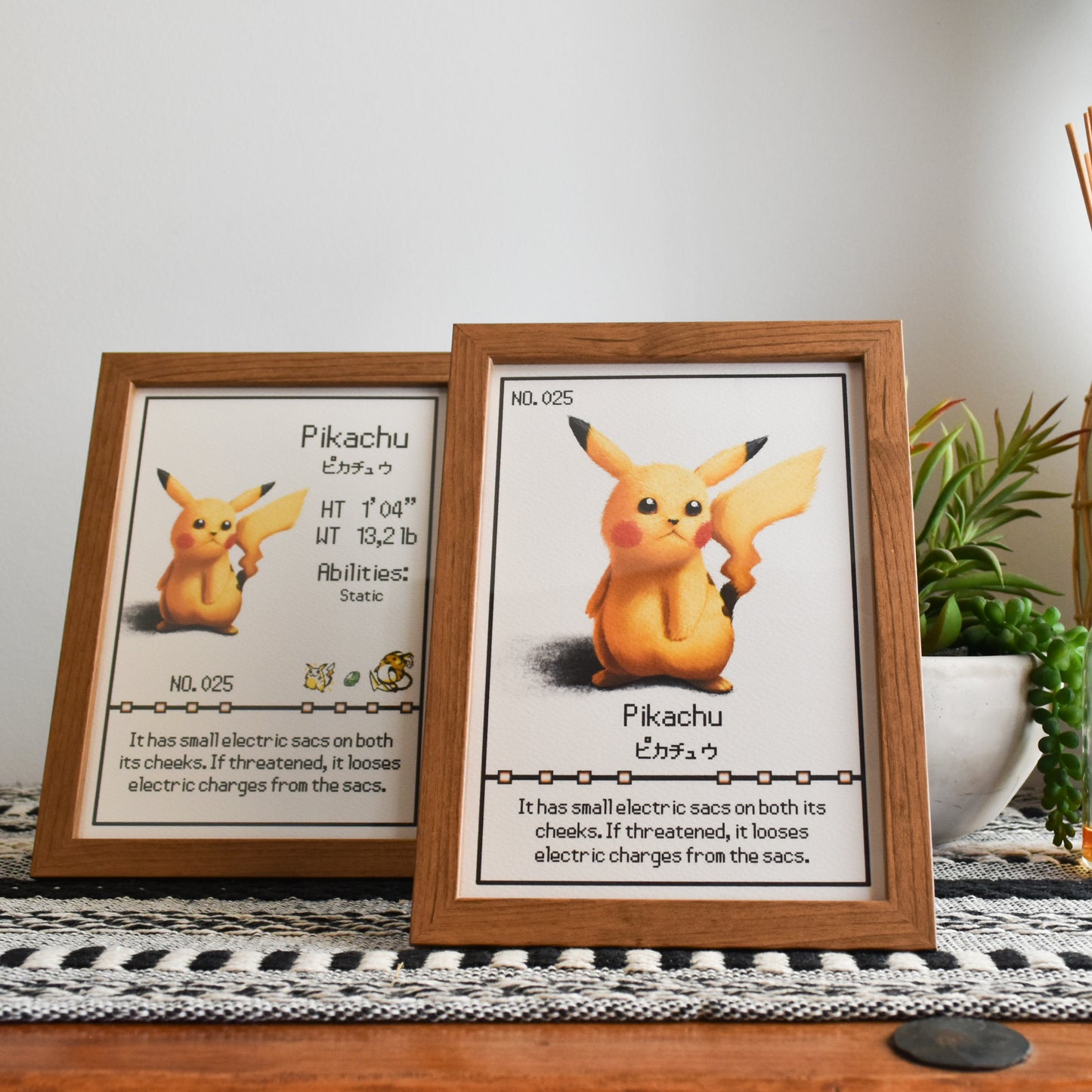 Pikachu Pokedex Print