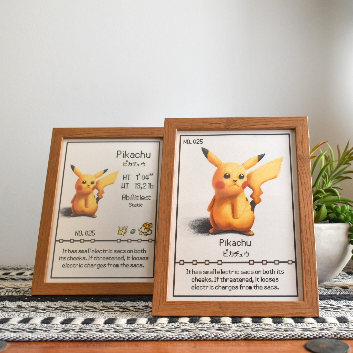 #025 Pikachu Pokedex Print