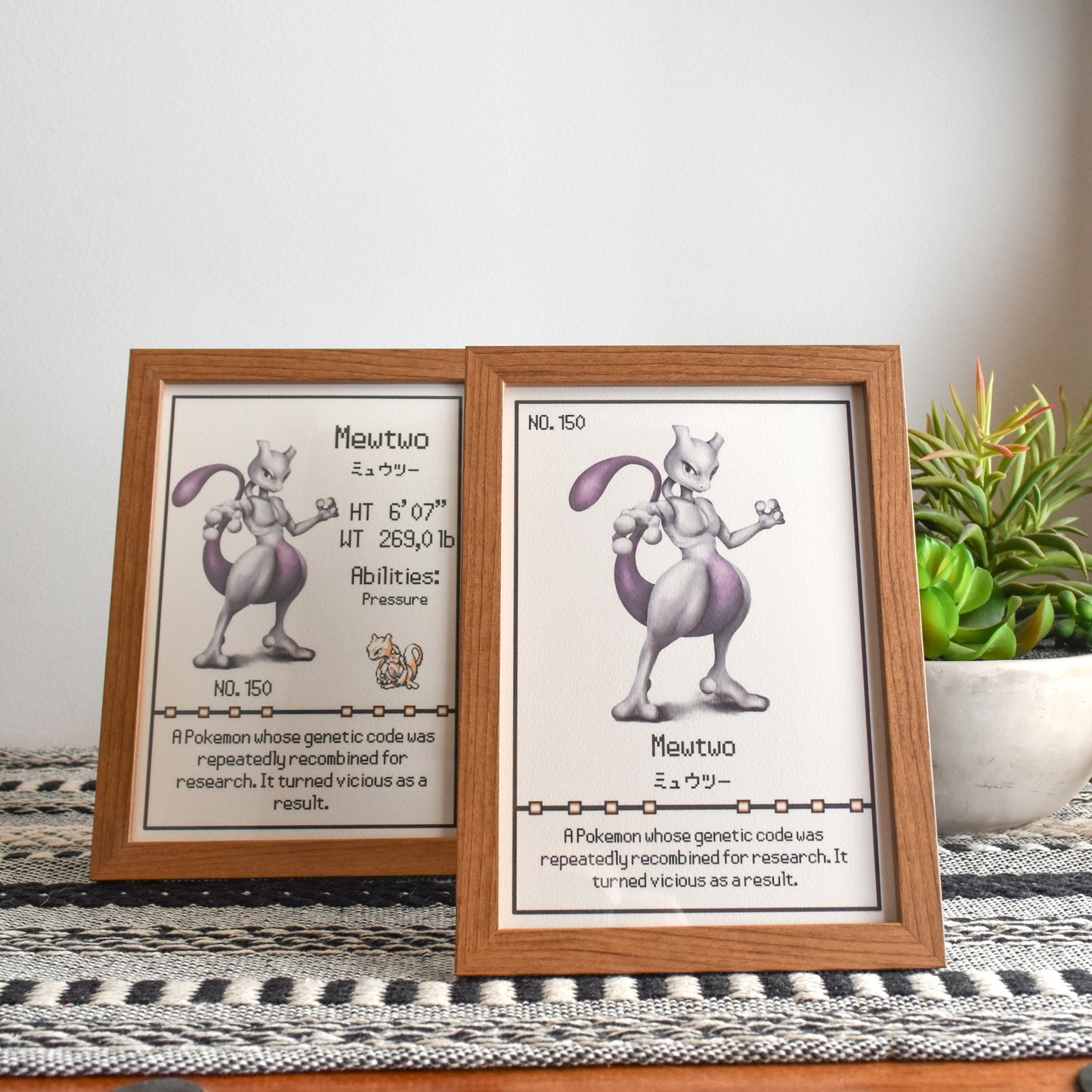 #150 Mewtwo Pokedex Print