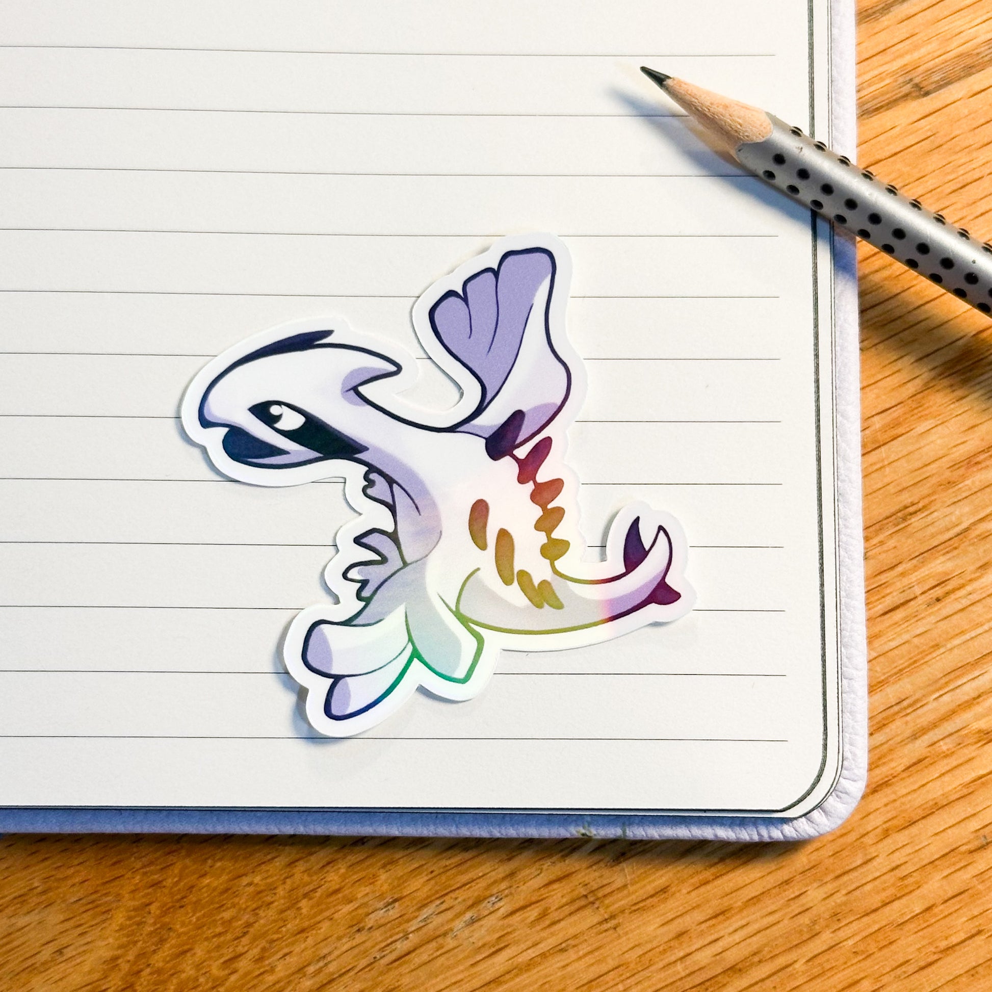 showing the lugia by itself for the pokemon lugia and Ho-oh (Ho oh) stickers