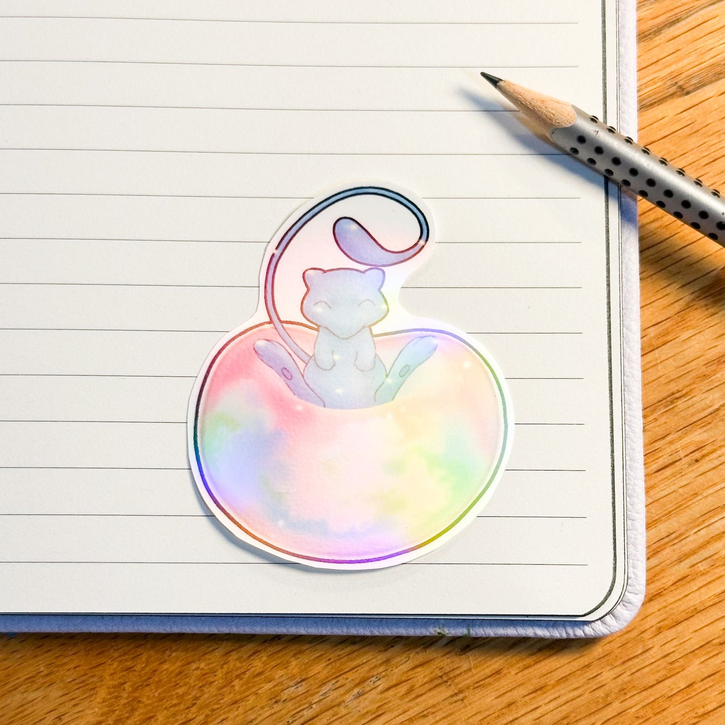 the shiny variant by itself for the pokemon mew sticker