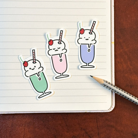 Milkshake vinyl Stickers