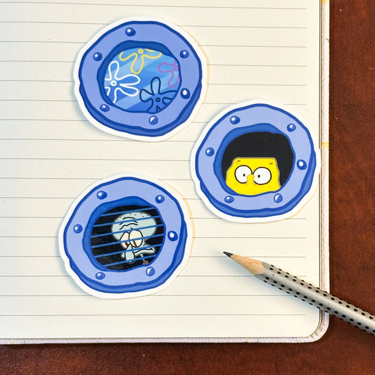 Spongebob window stickers