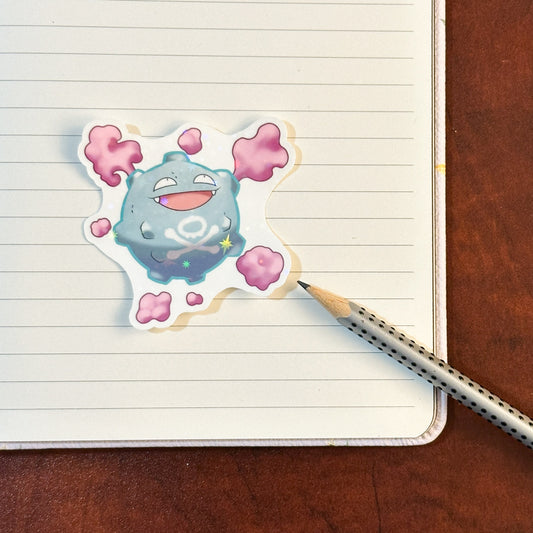 Shiny Koffing vinyl sticker