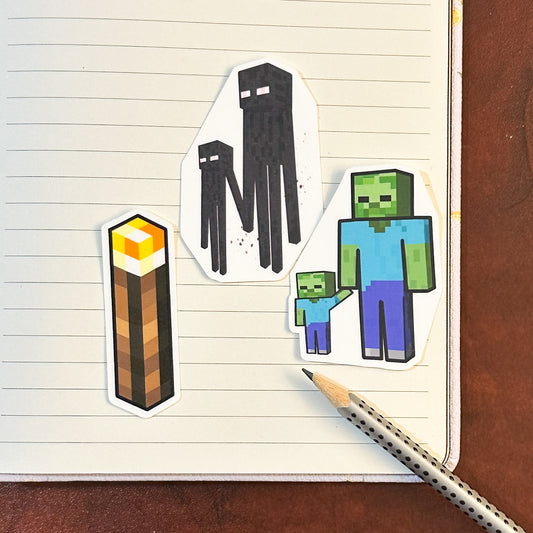 Minecraft vinyl stickers