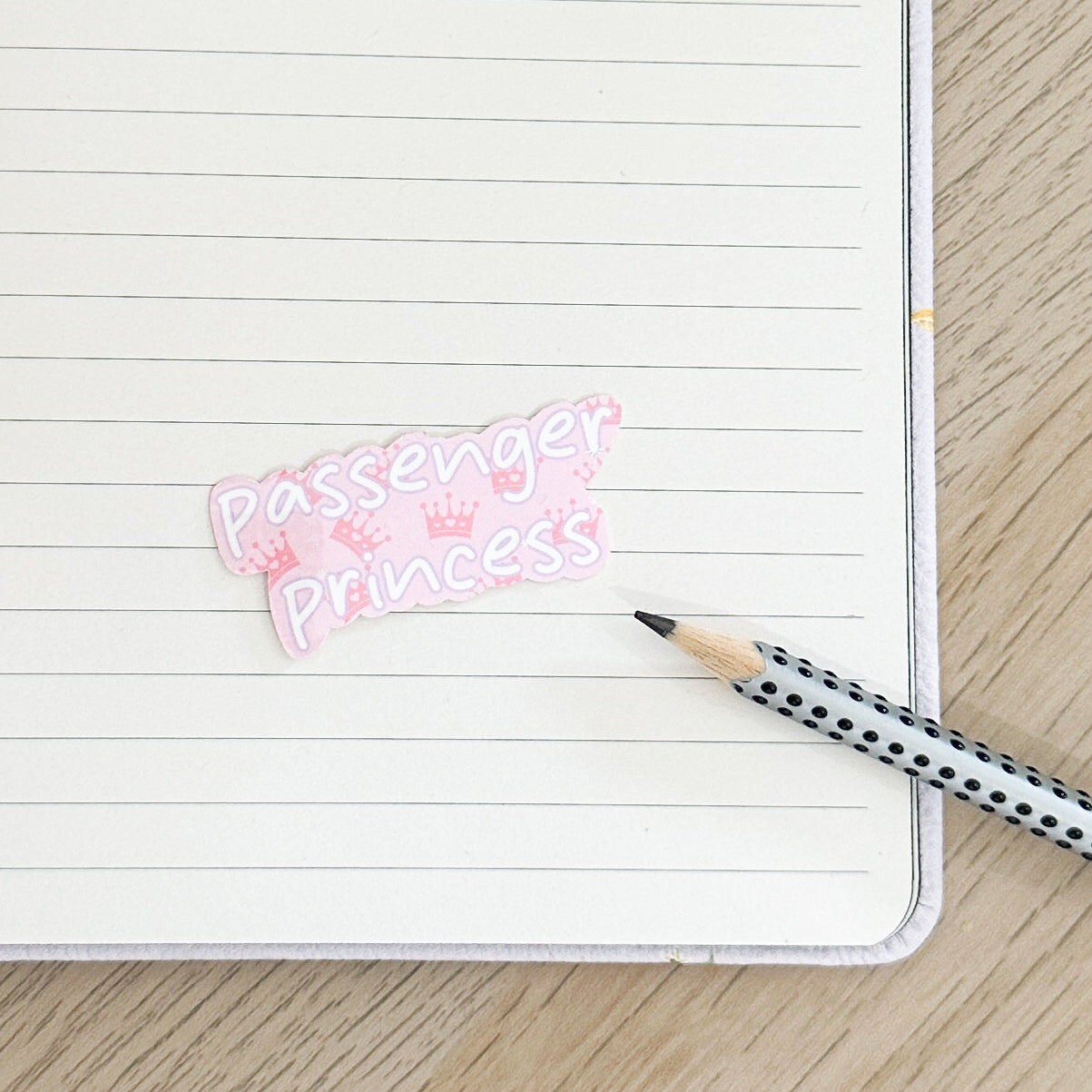 Passenger Princess Vinyl Sticker