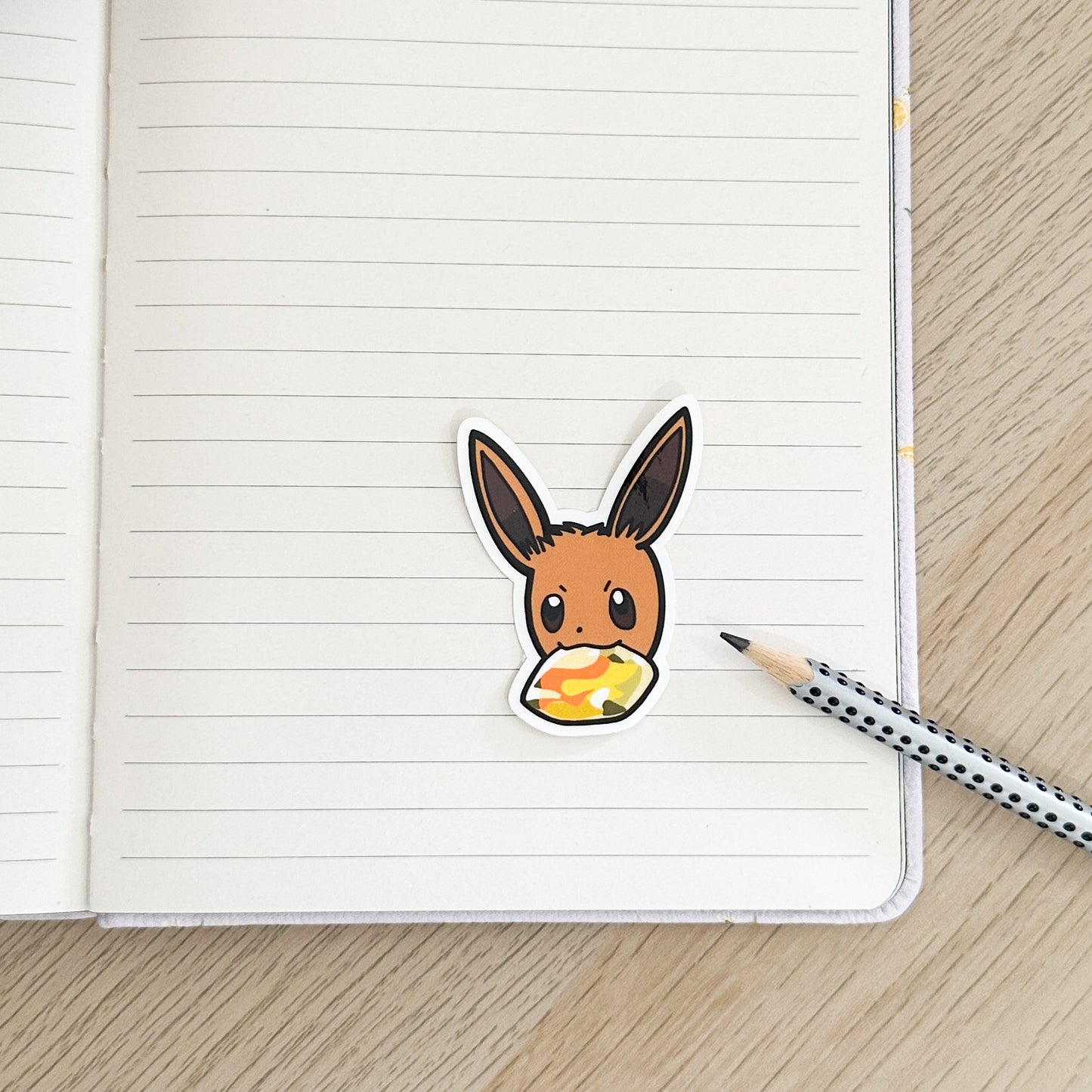 Eevee evolution stone vinyl Sticker