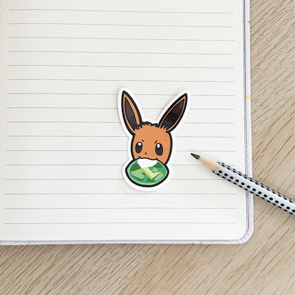 Eevee evolution stone vinyl Sticker