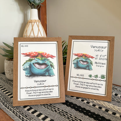 #003 Venusaur Pokedex Print