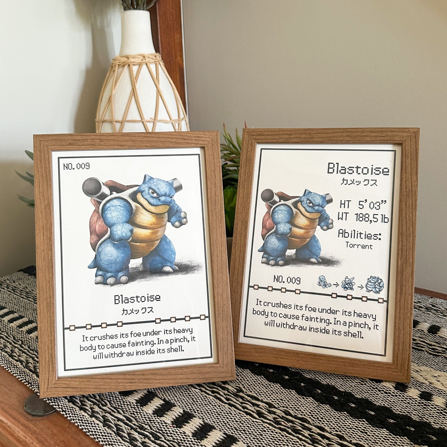 #009 Blastoise Pokedex Print
