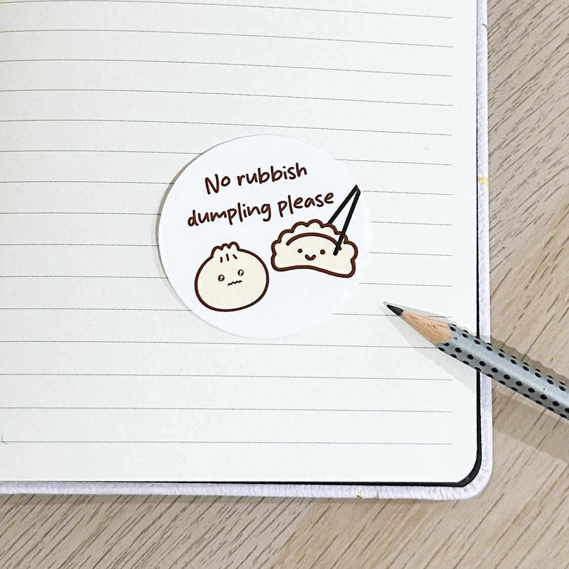 No Dumpling! Vinyl Sticker