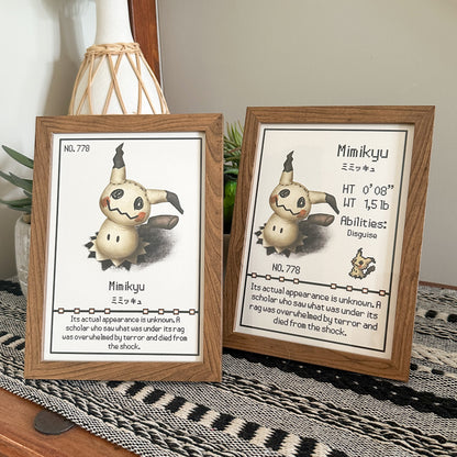 #778 Mimikyu Pokedex Print