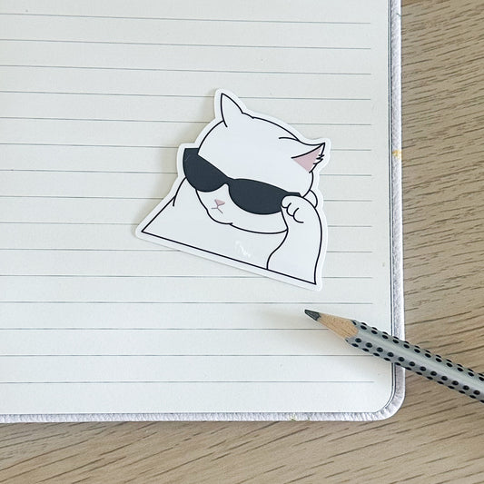 Cool Cat Vinyl Sticker