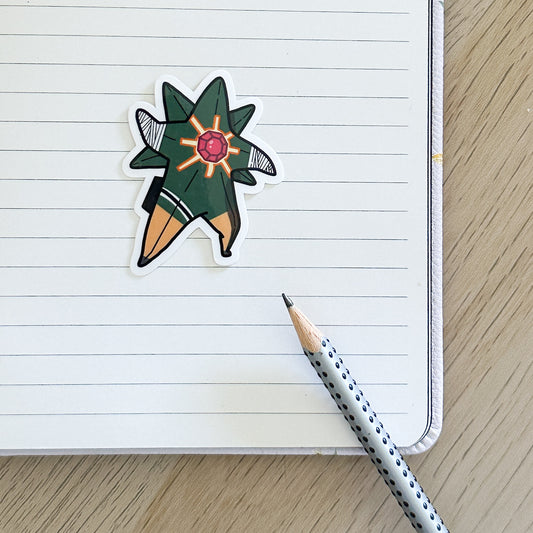 Rock Lee x Mega Starmie Vinyl Sticker