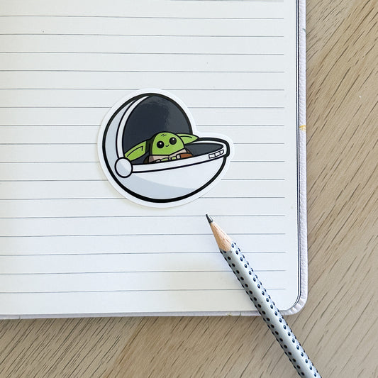 Baby Yoda Vinyl Sticker