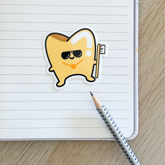 Gold Tooth vinyl Sticker