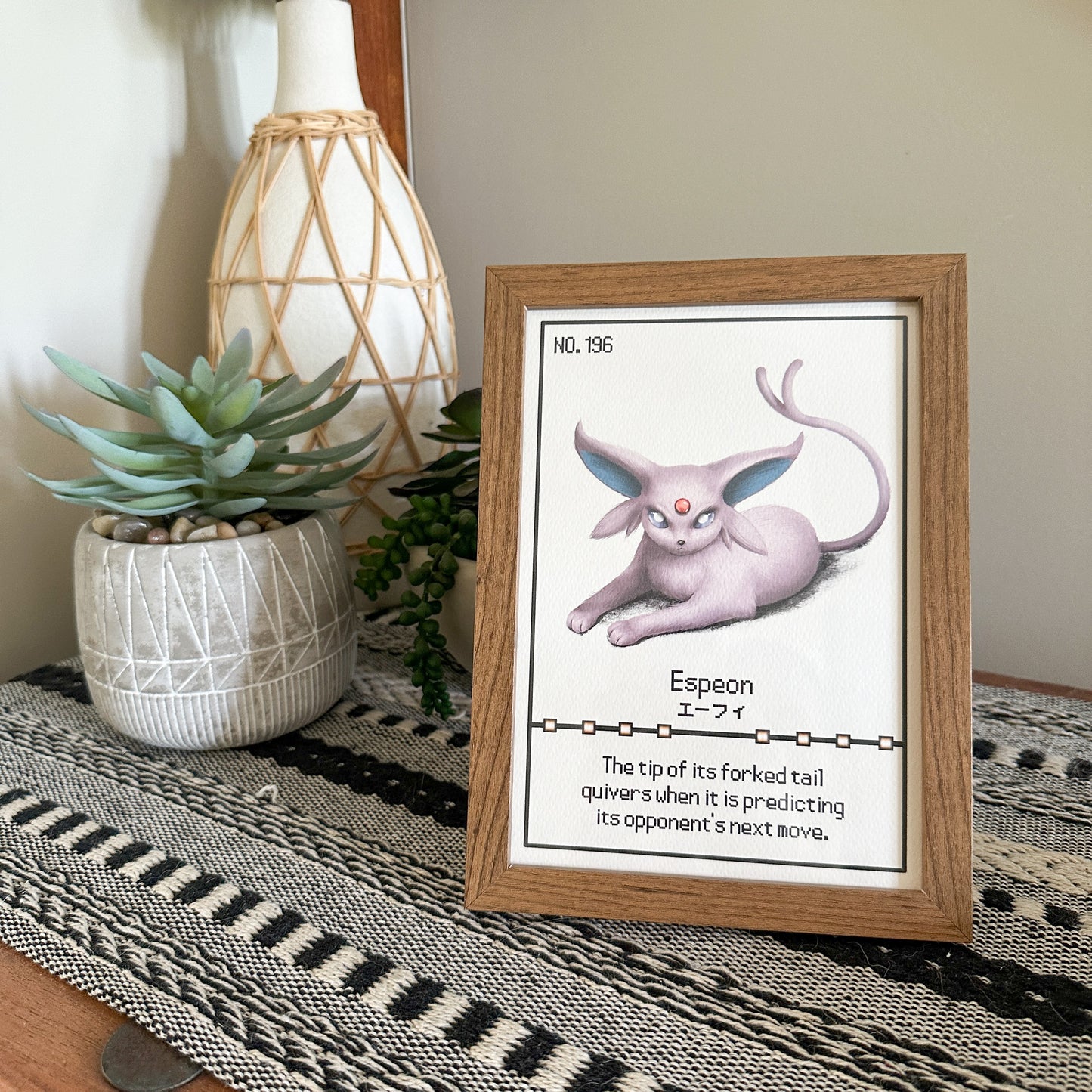 #196 Espeon Pokedex Print