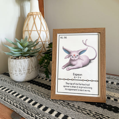 #196 Espeon Pokedex Print