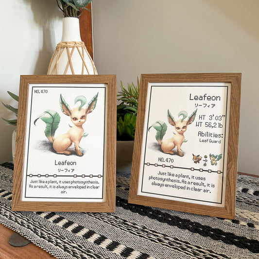 #470 Leafeon Pokedex Print