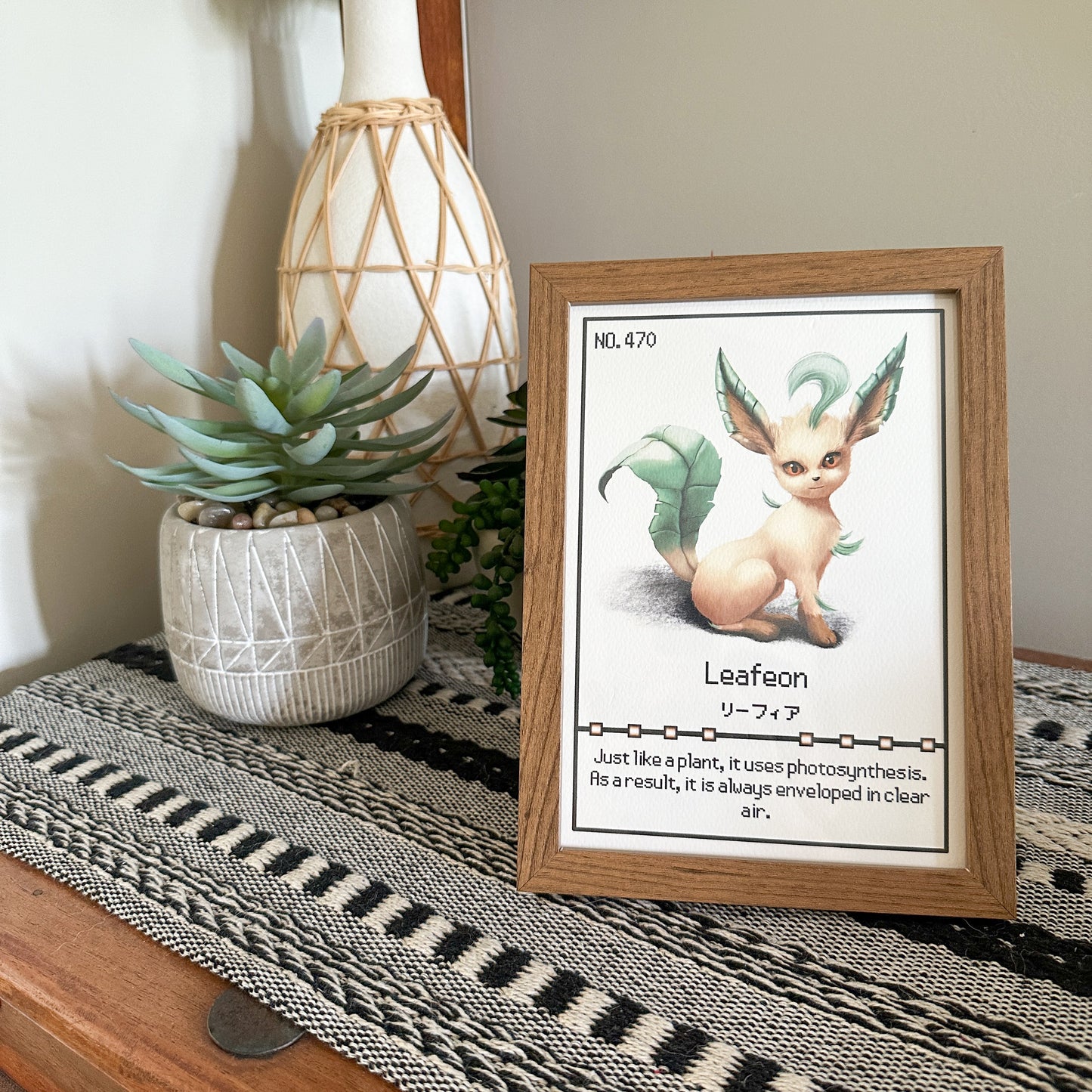 #470 Leafeon Pokedex Print