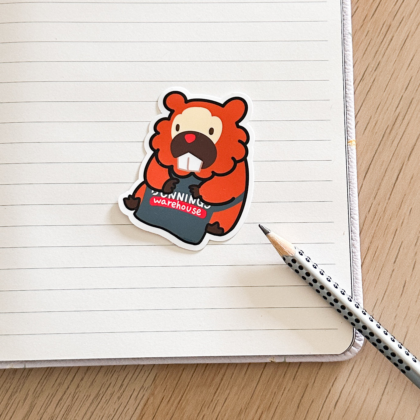 Bunnings Bidoof Vinyl Sticker