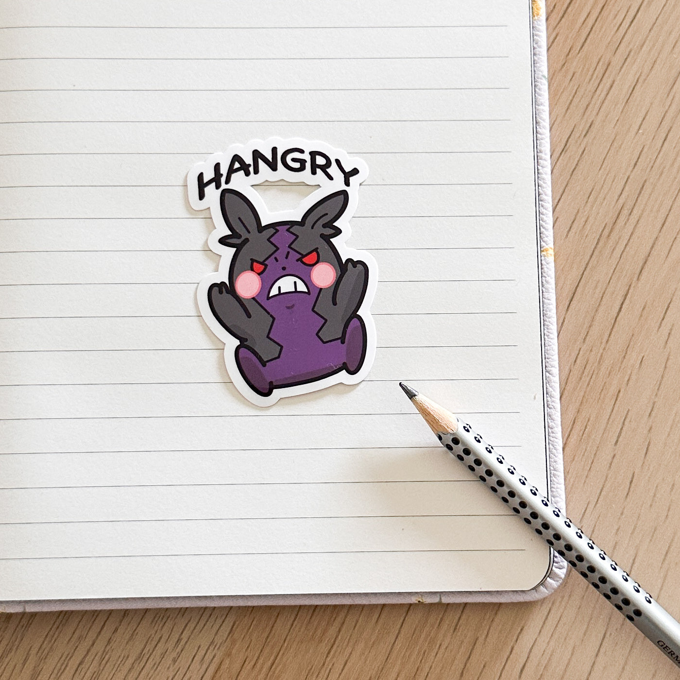 Hangry Morpeko Vinyl Sticker