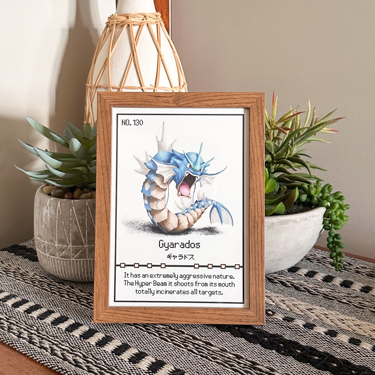 #130 Gyarados Pokedex Print