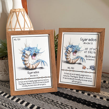 #130 Gyarados Pokedex Print
