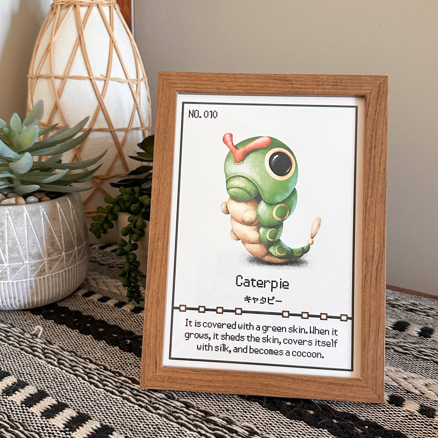 #010 Caterpie Pokedex Print