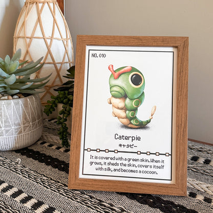 #010 Caterpie Pokedex Print